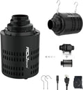 Inline Fan with Carbon Filter Kit, Compatible with 4"/5"/6" Ducts,10 Speed Control Recyclable Carbon Filtration