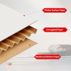 12x10x3 Inches Shipping Boxes Set of 20, Large Corrugated Cardboard Boxes, White Mailer Box for Small Business