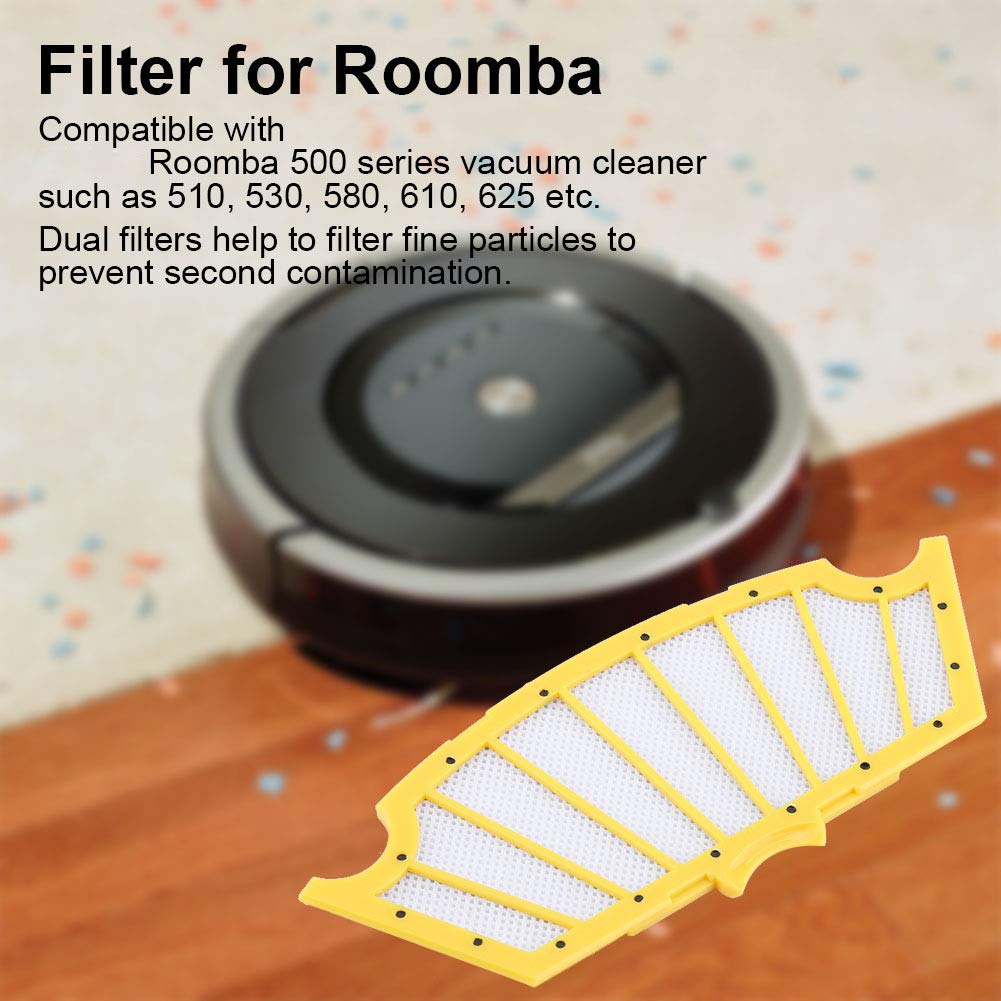 Fdit Replacement Vacuum Filters 6 Pack, Dual Layer 14 x 6 cm