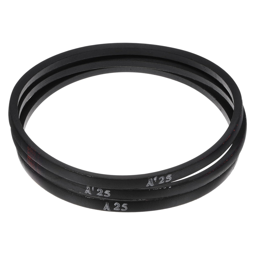 uxcell 3pcs A25 Wrapped Rubber Belt, A-Section V Belt 26.8" Outside Circumference x 0.51" Width x 0.32" Thick, Industrial Power Transmission Belt