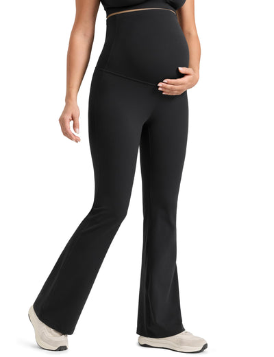 Maternity Flare Leggings 31" Black Medium