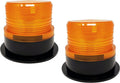 2x 24 LED Amber Forklift Beacon Strobe Light Safety Warning Flashing Lights Magnetic Base Surface Screw Mount 12V-24V