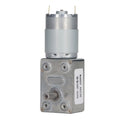 60 RPM 24V DC Rectangular DC Gear with Self Locking Function - Perpendicular Output Shaft Speed Reduction Geared Motor Made of Aluminum and Brass for Window Openers