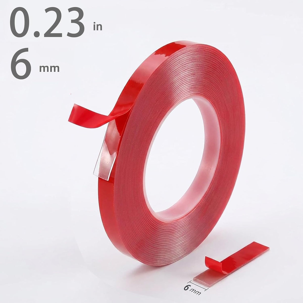 (2Pcs) Double-Sided Tape,1/4inch x 78inch Strong Adhesive