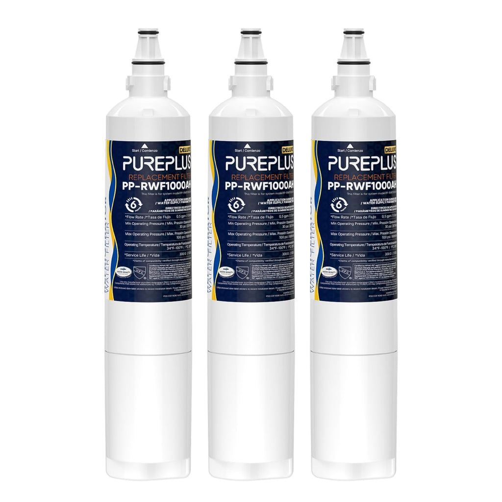 RWF1000AH Water Filter Replacement for LG LT600P, 3 Pack