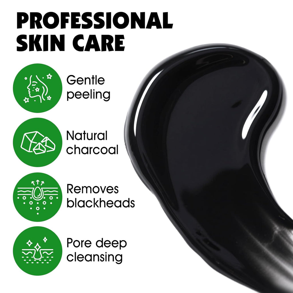 20 Pack Charcoal Peel Off Black Face Mask with Brush | Deep Cleansing for Men and Women