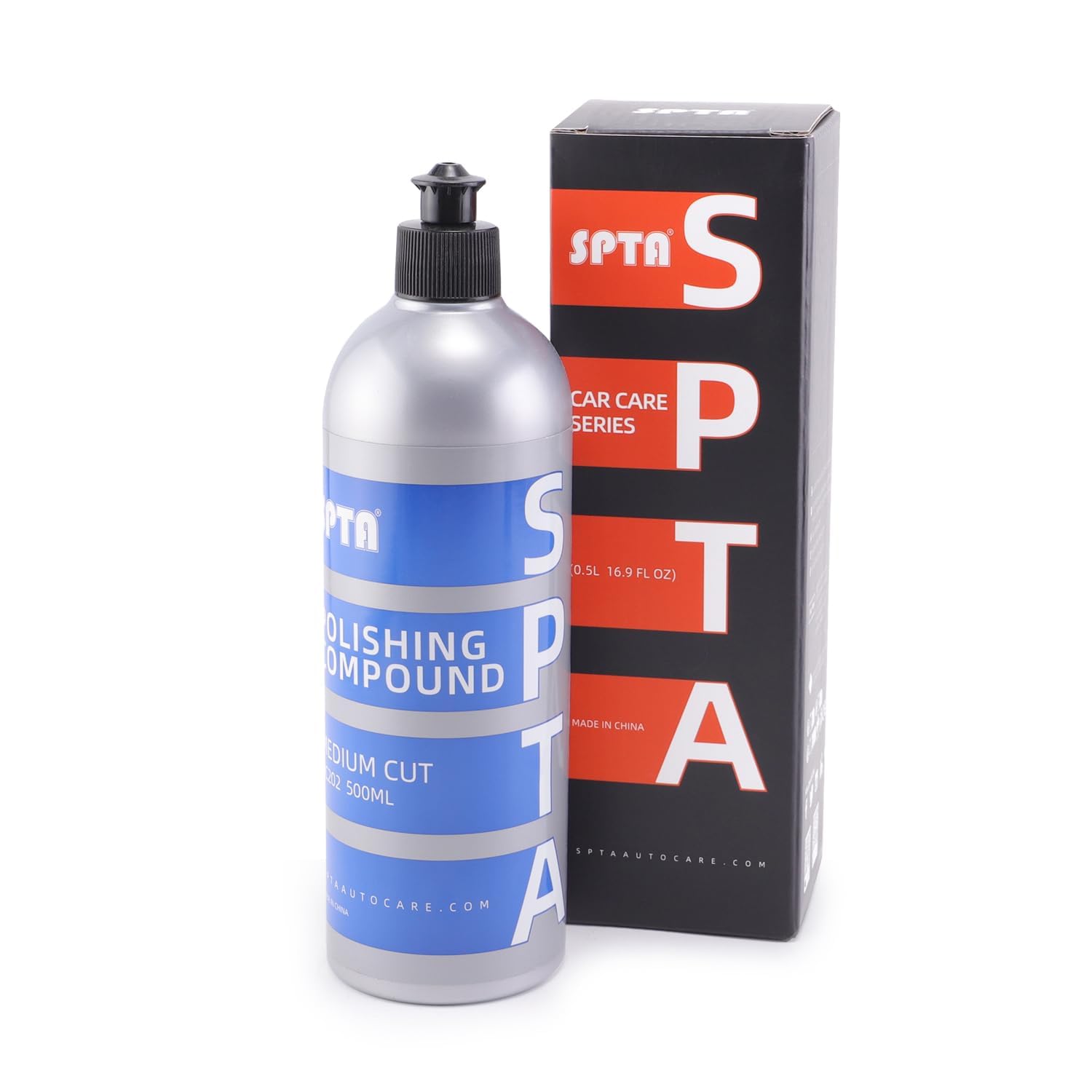 Medium Cut Polishing Compound, SPTA 16.91oz (500ml) Polishing Compound Car Scratch & Swirl Remover Rubbing Compound &