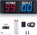 LED Portable Digital Scoreboard, Tabletop Electronic Scoreboard with Remote, Score Keeper for Games