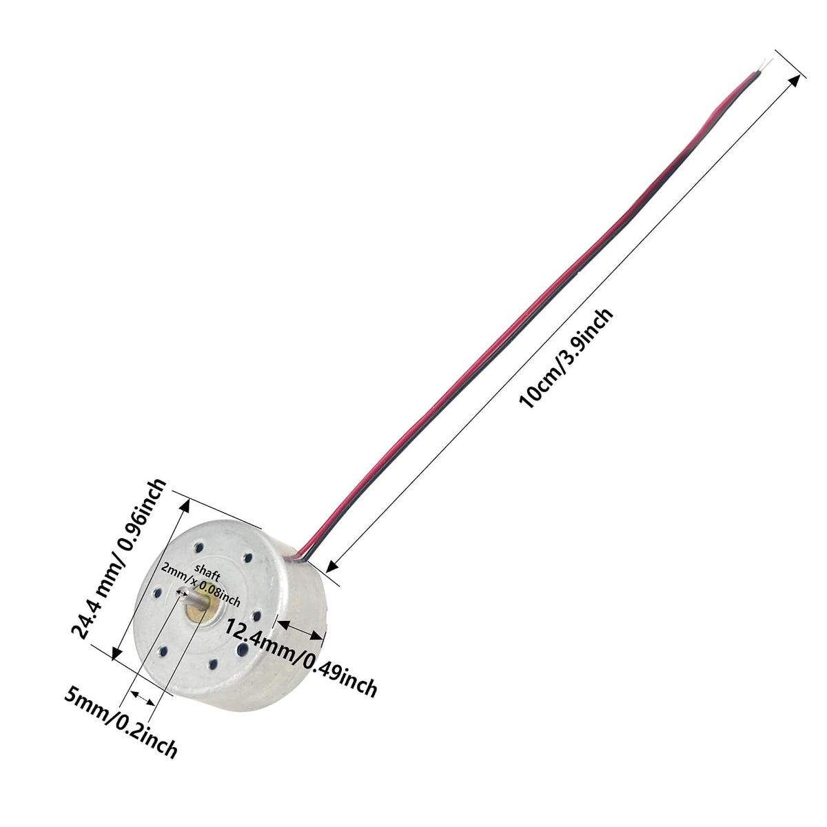 3Pcs 5V 6000RPM DC Motor Mini Electric Motor with Wire