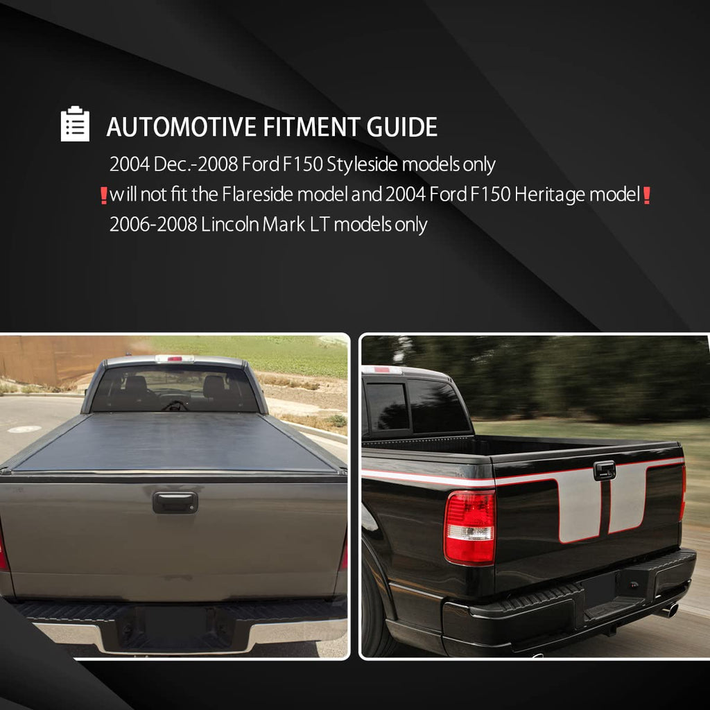 Tailgate Cap for 2004-2008 Ford F150 Black