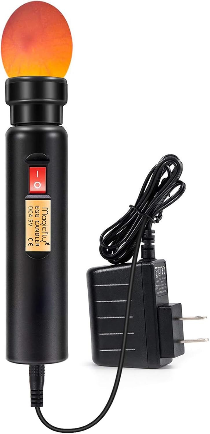 Bright Cool LED Light Egg Candler Tester, Powered Only by Power Supply