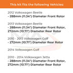 Max Advanced Brakes Front & Rear Brake Kit For VW Jetta