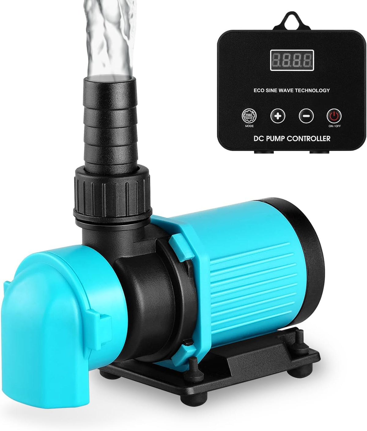 660GPH Aquarium Return pump with LCD display controller, DC 24V 25W aquarium pump for saltwater freshwater