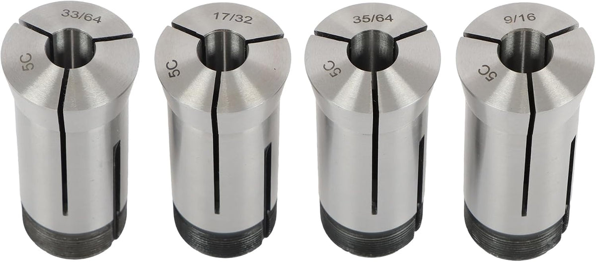72pcs Precision Inch 5C Collet Set，1/64" to 1-1/8" 1/64 Sizes 5C