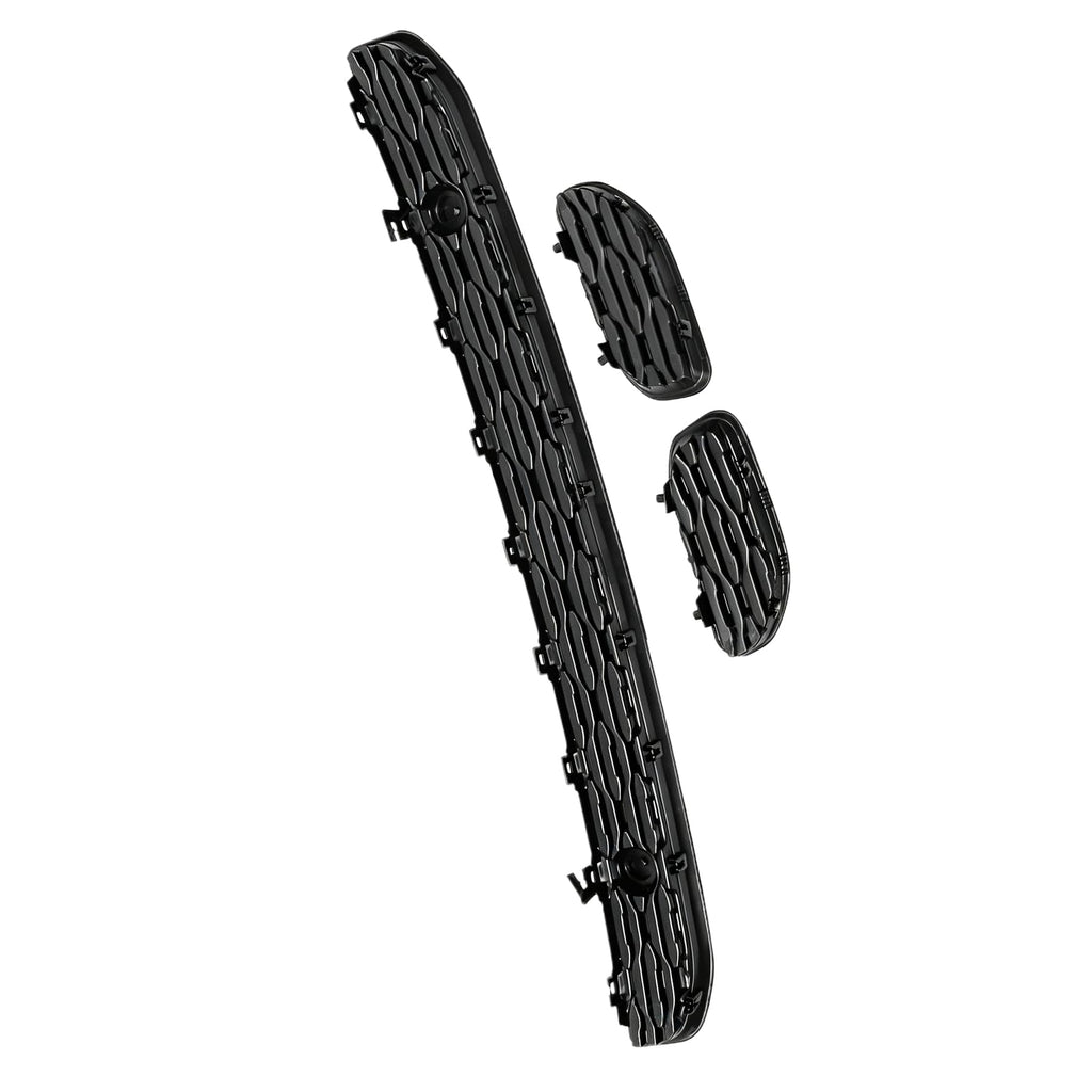 Front Lower Bumper Grille and Tow Hook Cover Compatible with Dodge RAM 1500 2019-2024