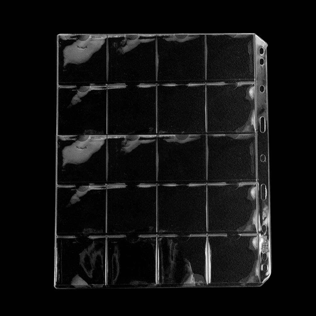 Coin Binder Sheets for 2" x 2" Coin Flips - 200 Pockets