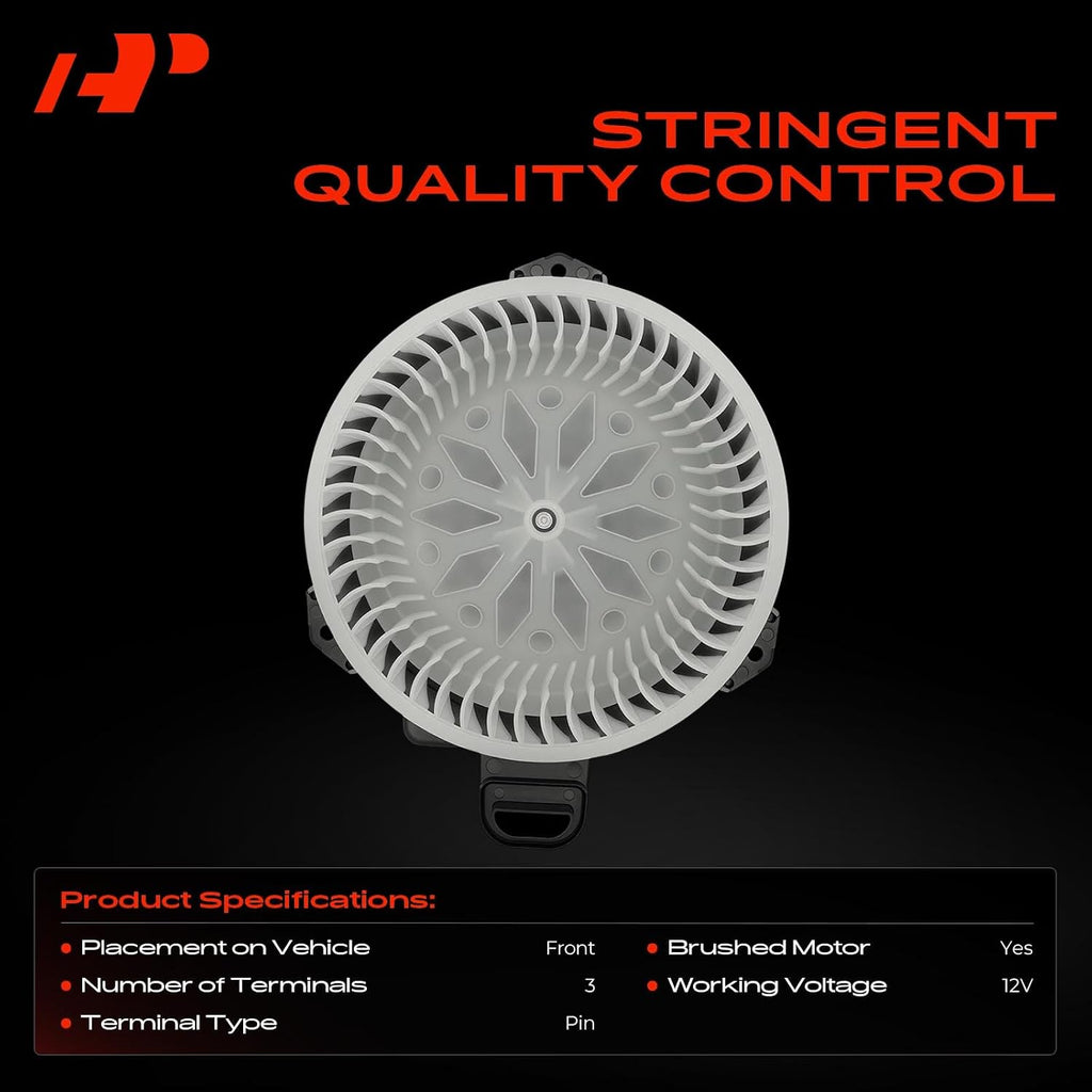 A-Premium Front HVAC Heater Blower Motor with Fan Cage