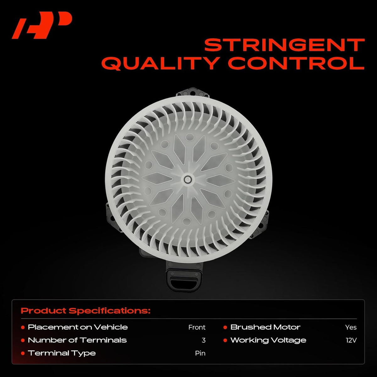 A-Premium Front HVAC Heater Blower Motor with Fan Cage
