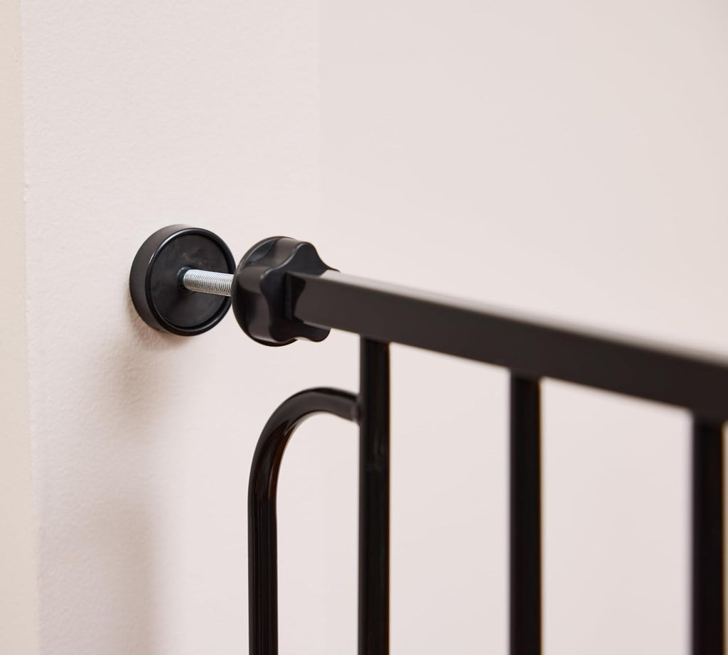 Safety 29-49" Easy Step Extra Wide Baby Gate for Doorways & Bottom of Stairs, Pressure Mounted Safety Gate with Door