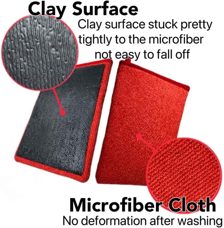 1 Pcs Clay Mitt for Car Detailing - Fine Grade Clay Bar Mitts,Synthetic Clays Mit to Remove Paint Overspray, Water