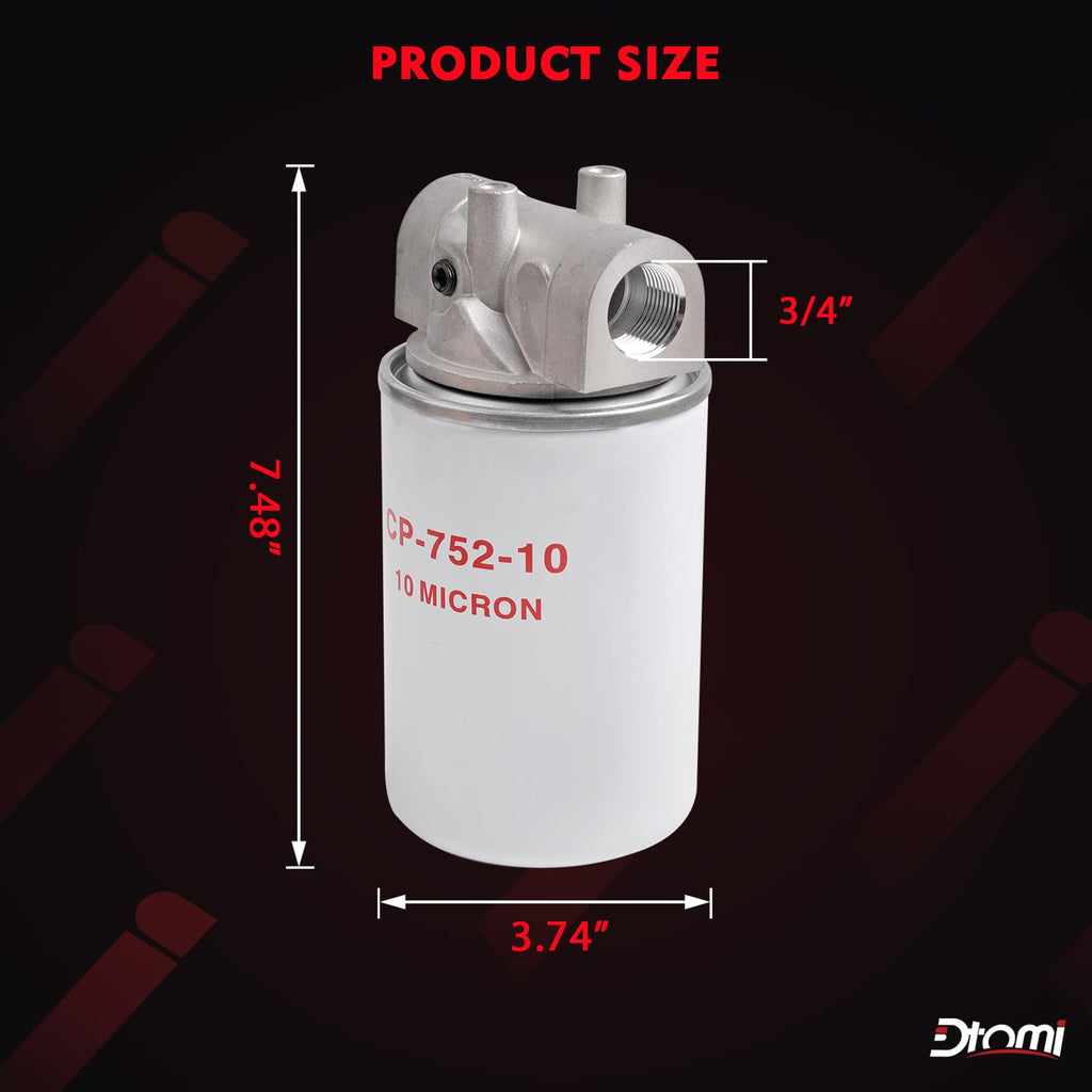 200 PSI Max Pressure, Filter Housing, 221006, 120-818, Spin-On Filter