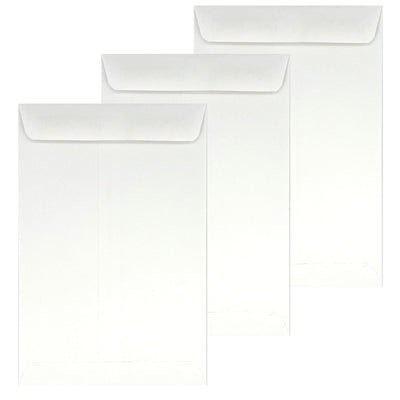500 Dronka Envelope Catalog Envelopes, 6 x 9 Inches, Open End, 24lb White Paper, Gummed Closure, 500 Count