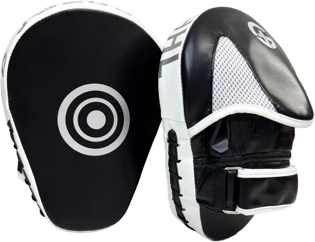 Boxing Pads Curved Punching Mitts Focus Mitts for MMA, Muay Thai | Adjustable Strap, Ventilated, Boxing Hand Pads