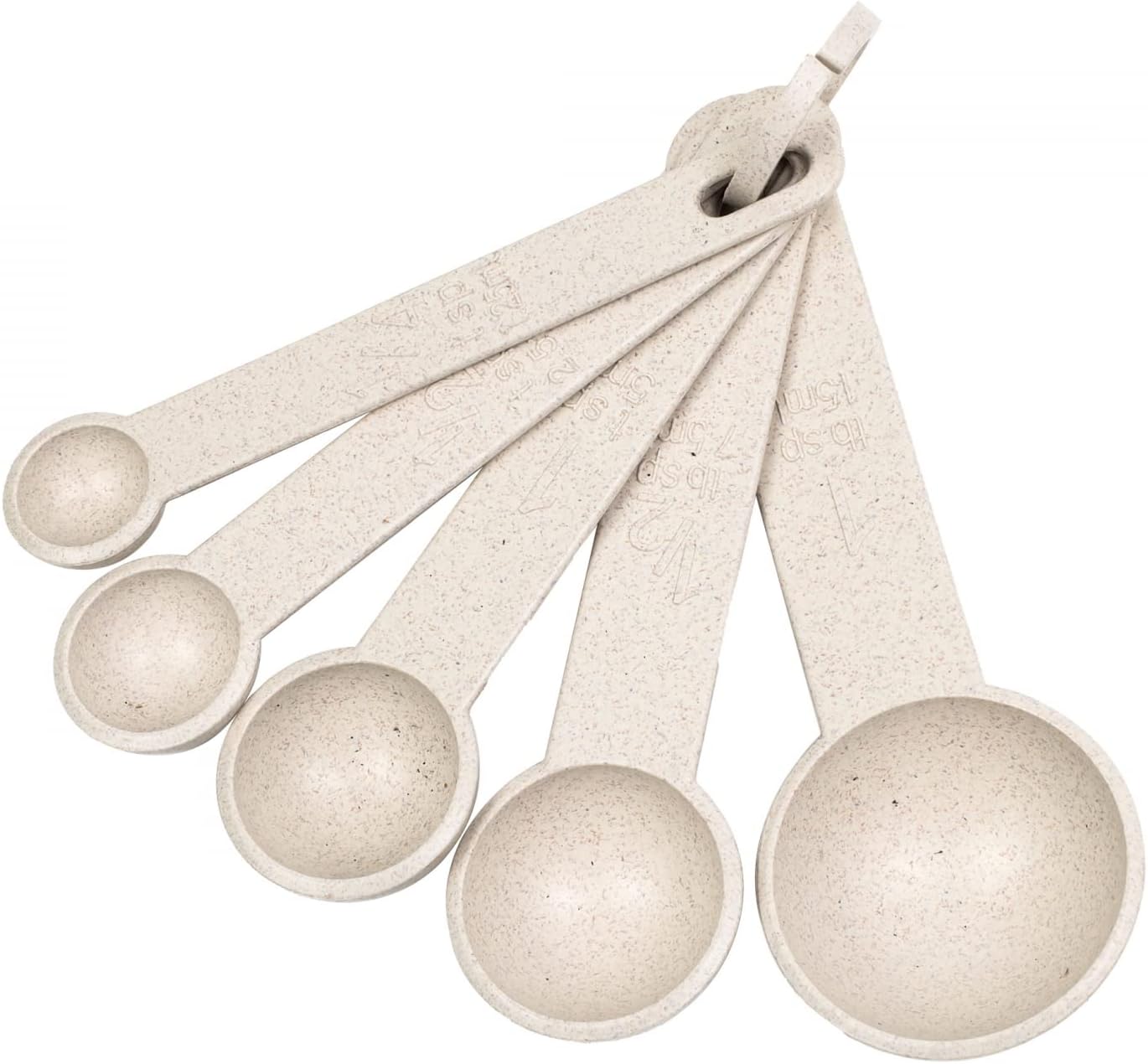 Cream Wheat Straw Measuring Cups Spoons Set Cooking Baking Tools 10pc