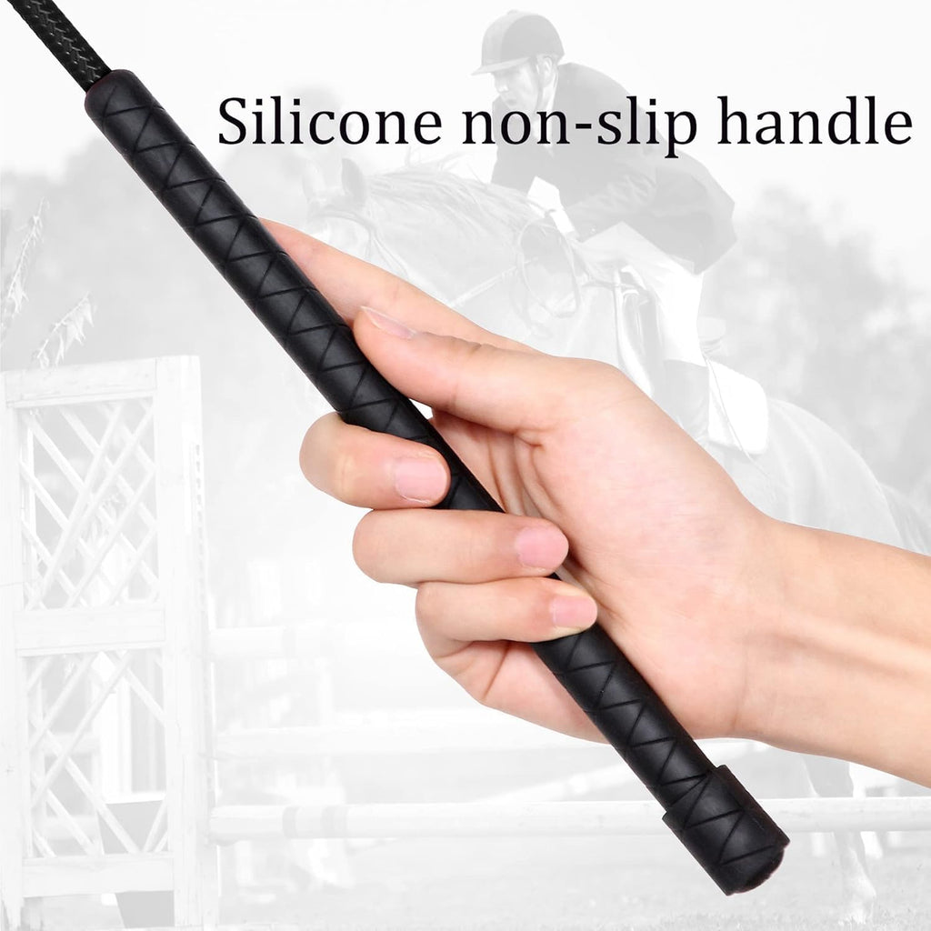 Horse Lunge Whip Training Stick and Whip 5.9 Feet Long Whip+6.3 Feet Drop for Dogs Horses(Can Detachable into Two