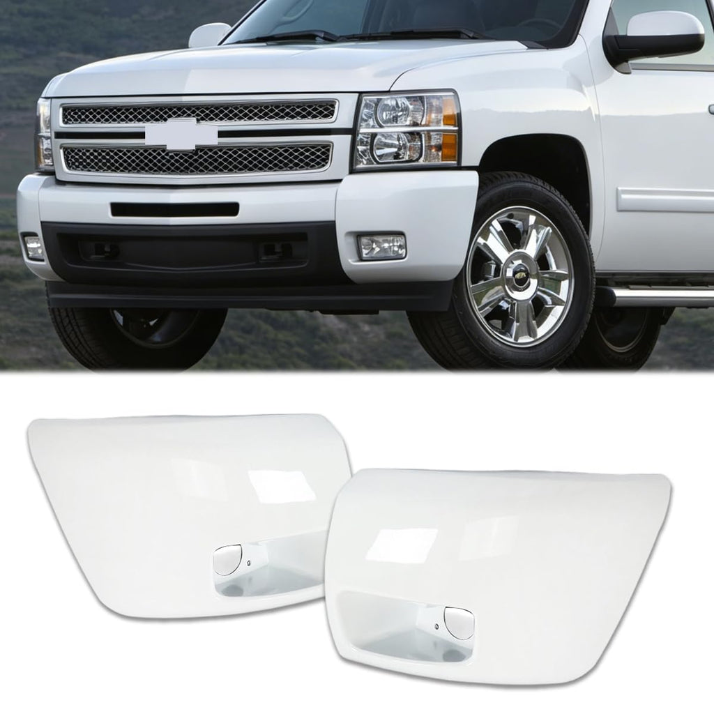 SHENGXUAN Front Bumper End Cap for 2007-2013 Chevy Silverado 1500