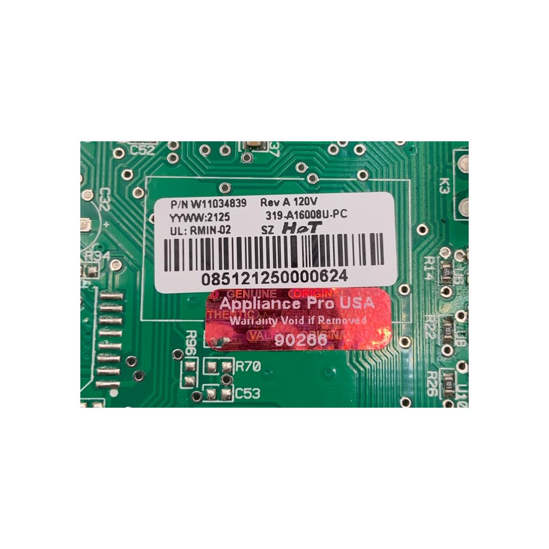 Replacement for Whirlpool Refrigerator Control Board - Part Number W11034839 OEM