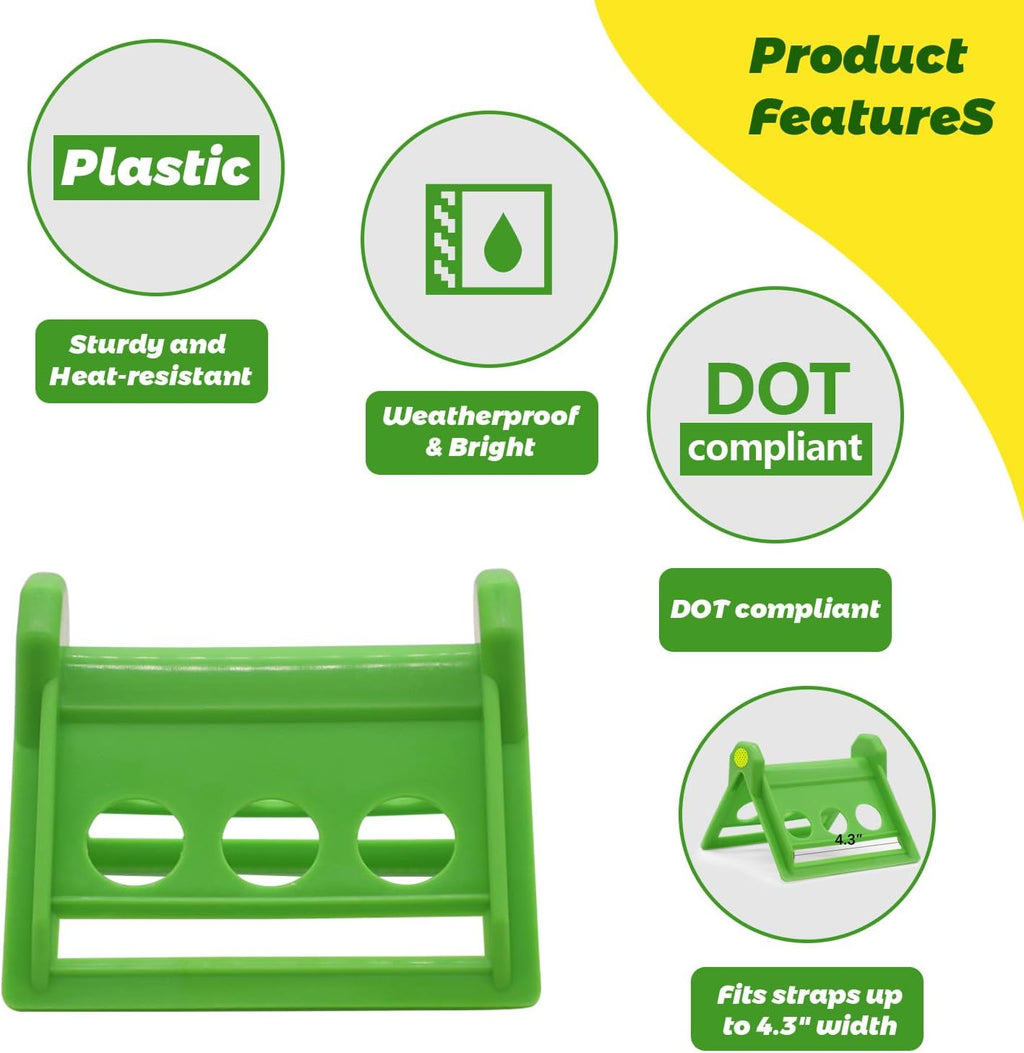 Flatbed Edge Protectors, Reflective Strip, 20 Packs, Green
