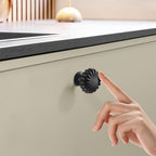 Matte Black Cabinet Knobs，10 Pack Solid Drawer Pulls for Dressers
