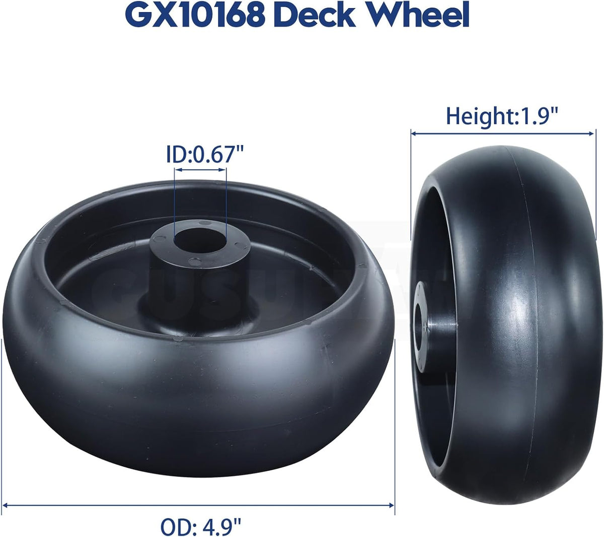 2 Pack GX10168 Deck Wheels Replace John Deere GX10168 Gauge Wheels