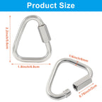 Cionyce M6 Delta Quick Links Triangle 1/4 Inch, 4 Pcs