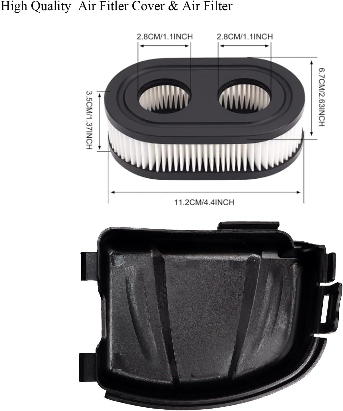Air Fitler Cover & Air Filter Compatible with Toro Lawn Mower | Model 20353 w/ 7.25 163cc Engine Tune Up Kits