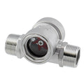 Antrader 304 Stainless Window Sight Glass Flow Indicator with Impeller,DN25