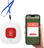 WiFi Caregiver Call Button for Elderly at Home with App Notification