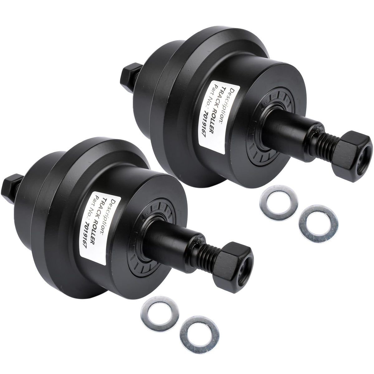 Flynsu 2-Pack 6814882 Bottom Roller Replacement for Bobcat 225 231 325 328 331 334 335 430 E26 E32 E37 E42 E50 Mini Excavators