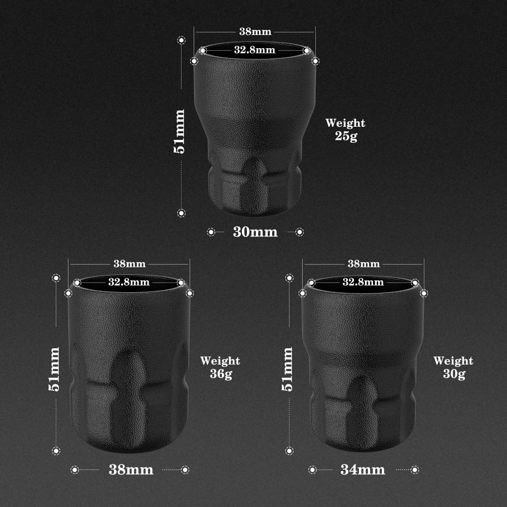 Soldier P2 Disposable Tattoo Grips - 12Pcs 34mm Professional Tattoo Rubber Grip Cover with Click Adjust System Supply