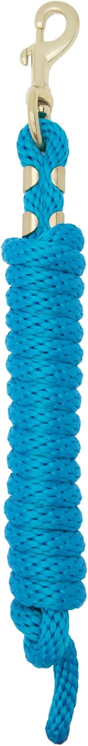 8' Horse Lead Rope with Brass-Plated Snap