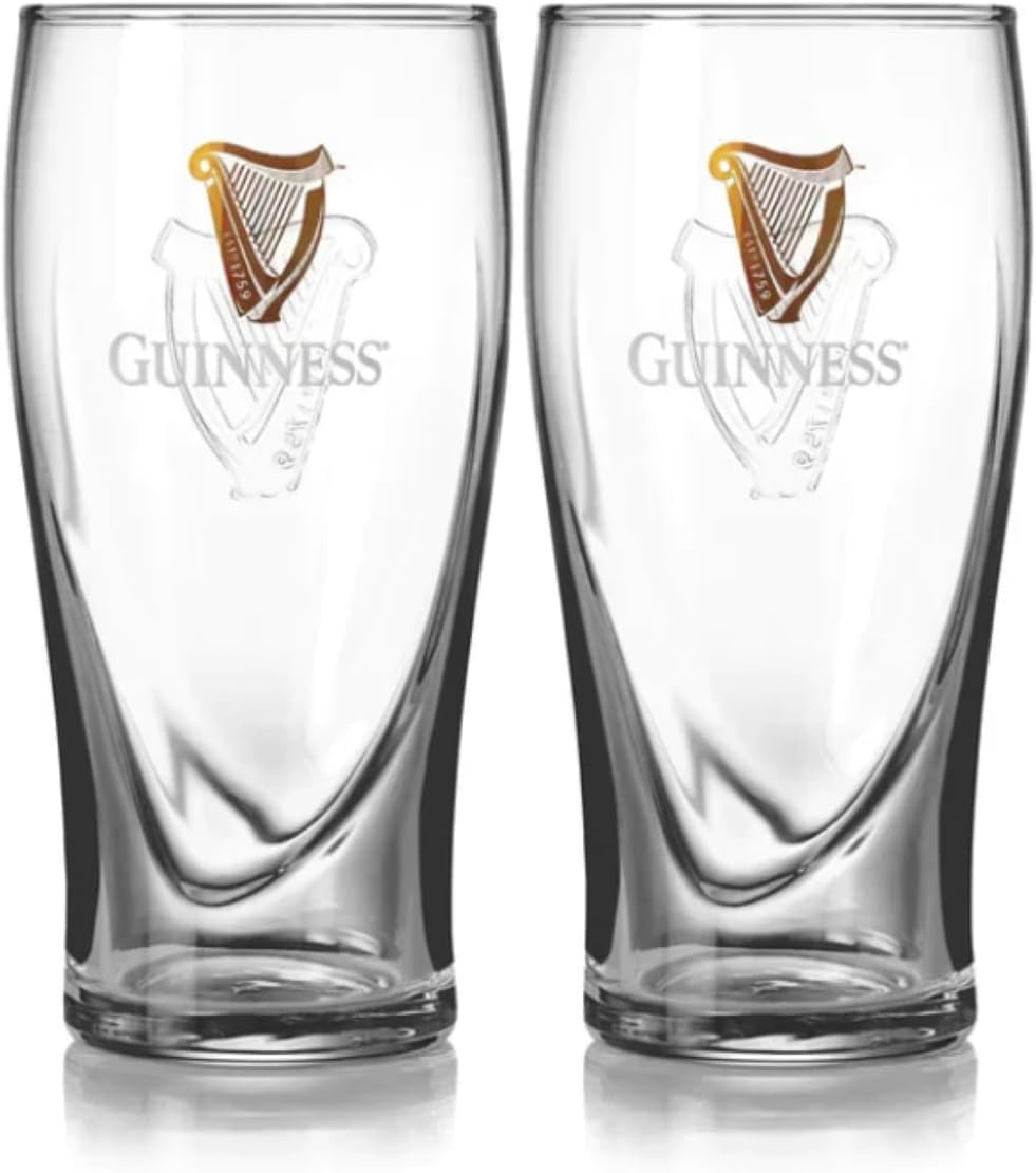 20oz Beer Glasses Twin Pack | Certified Official Merchandise | Ideal gift for Beer Lovers
