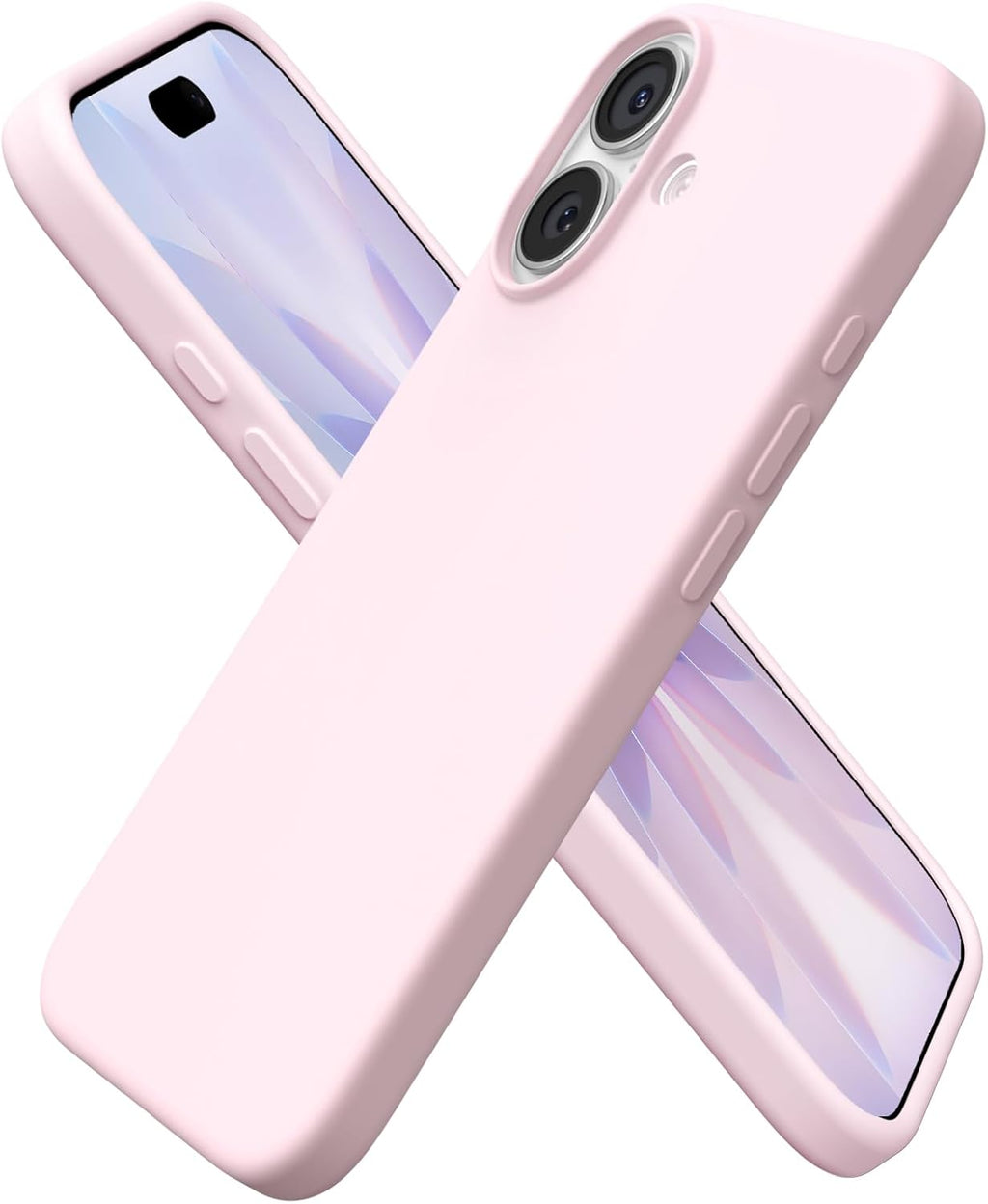 Compatible with iPhone 17 Case 6.3, Slim Liquid Silicone 3 Layers Full Covered Soft Gel Rubber Phone Case Protective