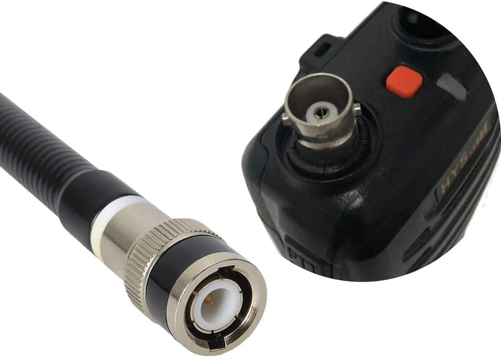 27MHz BNC Rubber Handheld CB Radio Antenna for BNC Cobra Midland Uniden | 26-29MHz,2-pack,9.45-inch rubber duck