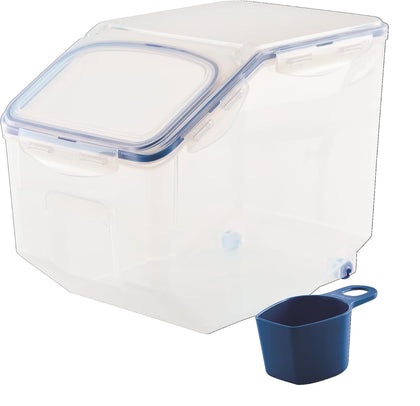 Lock & Lock Bulk Storage Bins Food Storage Container with Wheels (50.72-Cup)