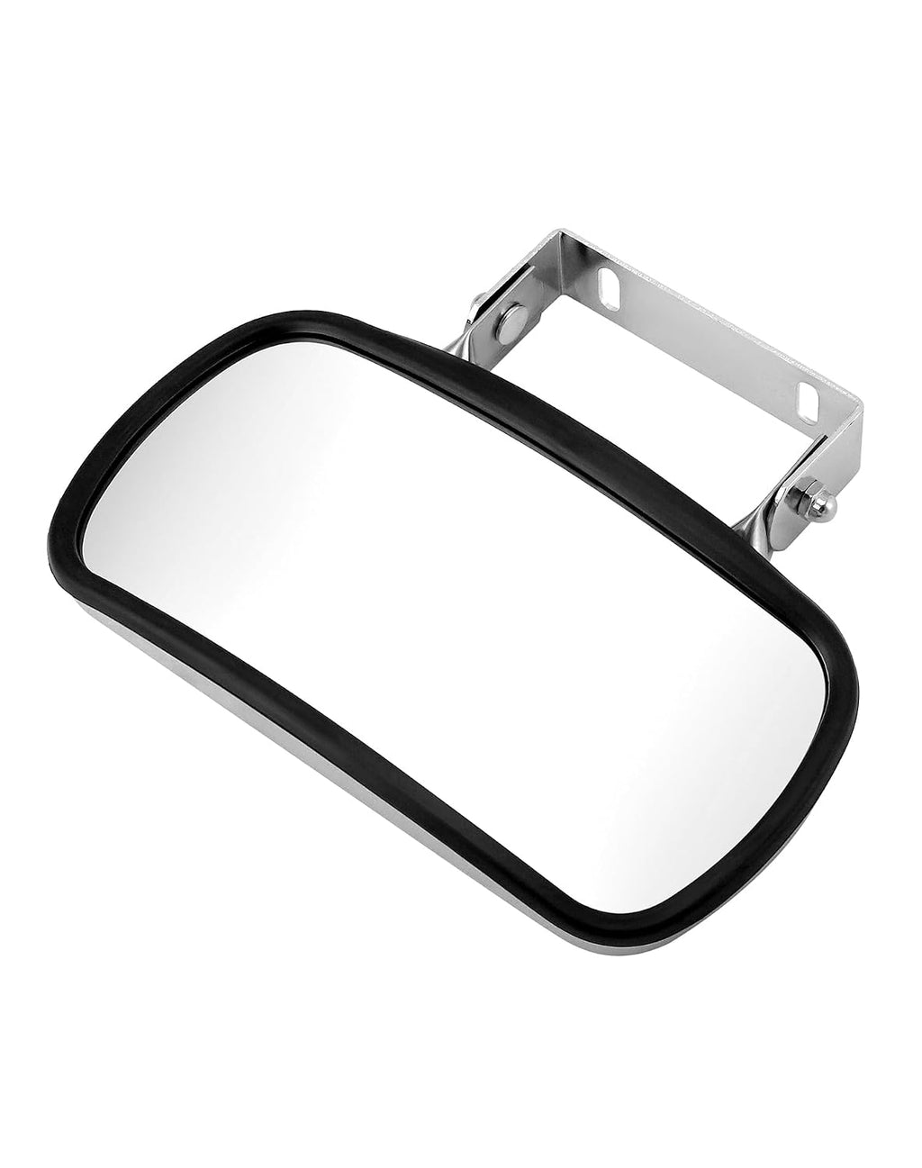 Stainless Steel Convex Mirror, Over Door Rectangular U-Bracket Rearview Mirror for Tractors, Forklifts, Trucks