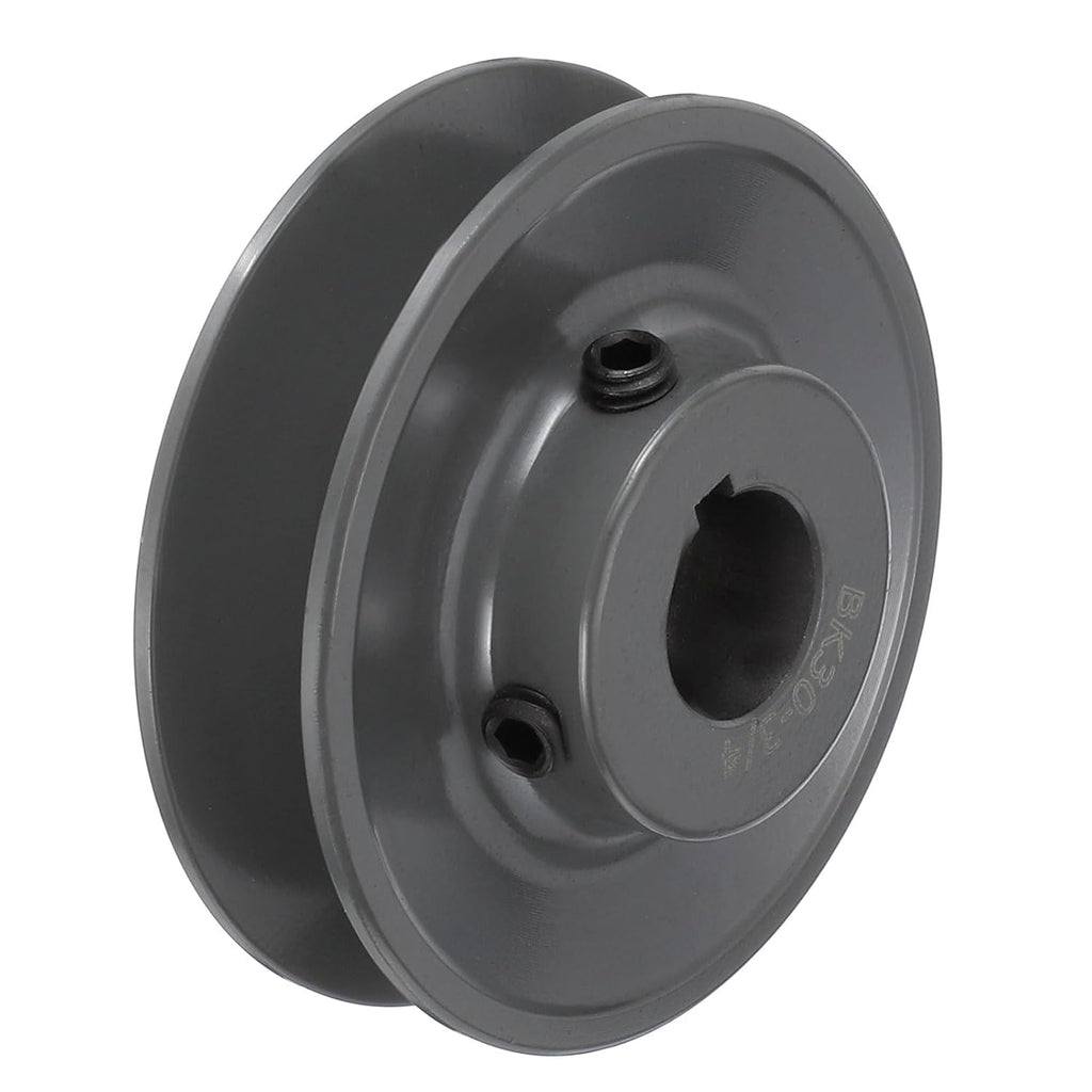 uxcell BK30-3/4 V-Belt Sheave 3/4" Bore, 3.15" OD, Single Groove Web Sheave