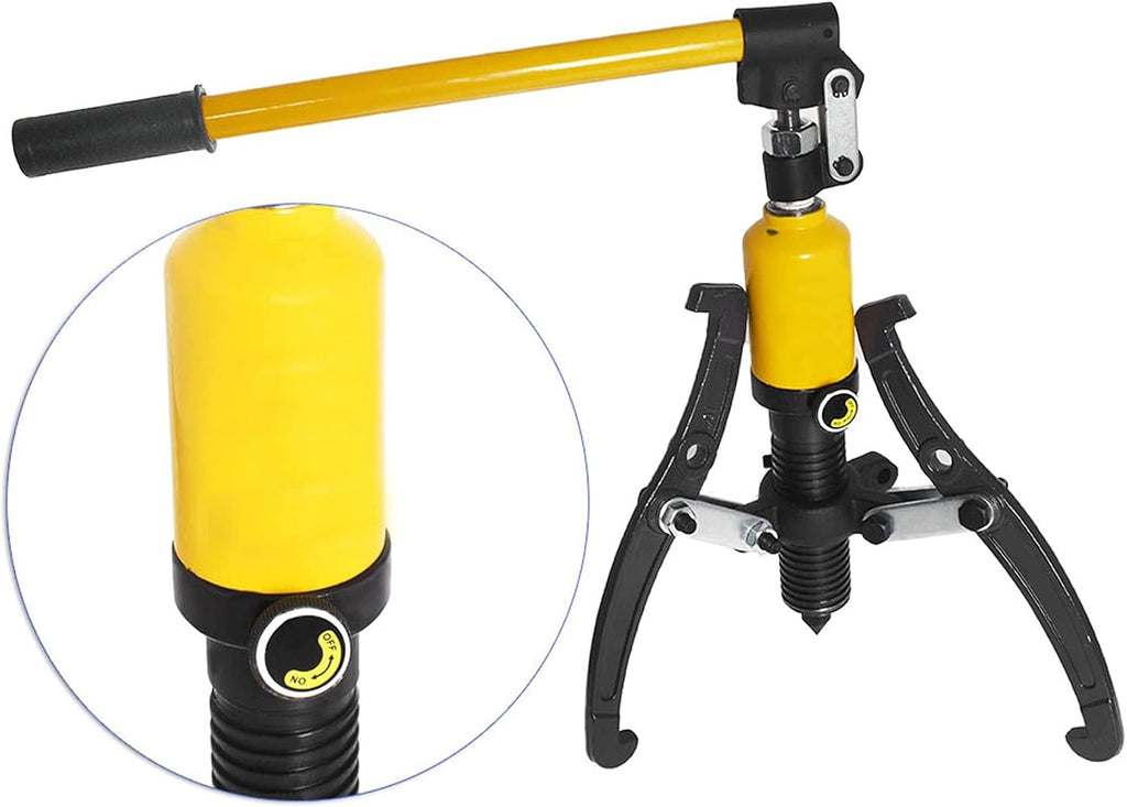 5T Hydraulic Gear Puller 3 Jaw Puller Set Hydraulic Bearing Puller 3 in 1 Pump Oil Tube Drawing Machine Wheel Bearing