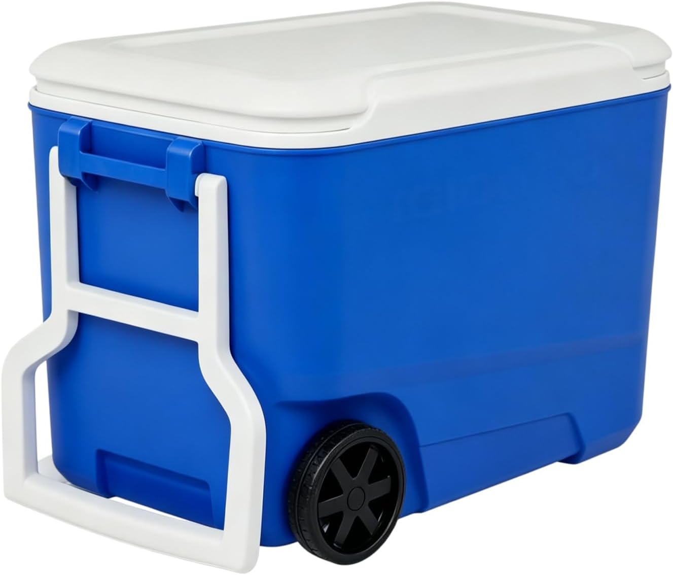 38 Quart Hard Sided Insulated Ice Chests, with Wheels and Handle, Portable Camping Cooler Box, Suitable for Picnics
