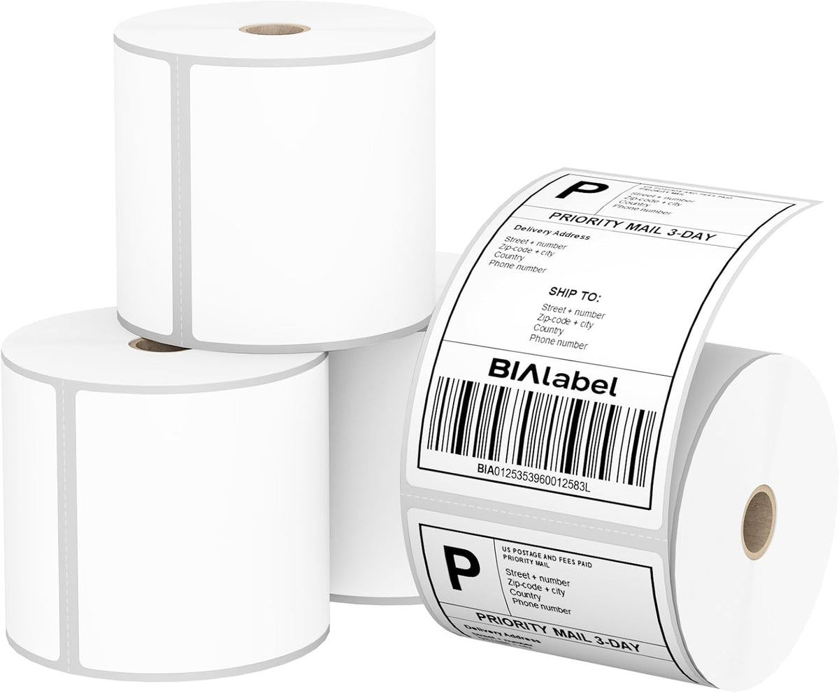 4 x 6 Inch Direct Thermal Shipping Labels, 4 Rolls, 1,800 Labels